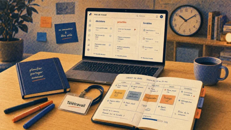 Bureau télétravail, workforce hub pour gérer équipe remote