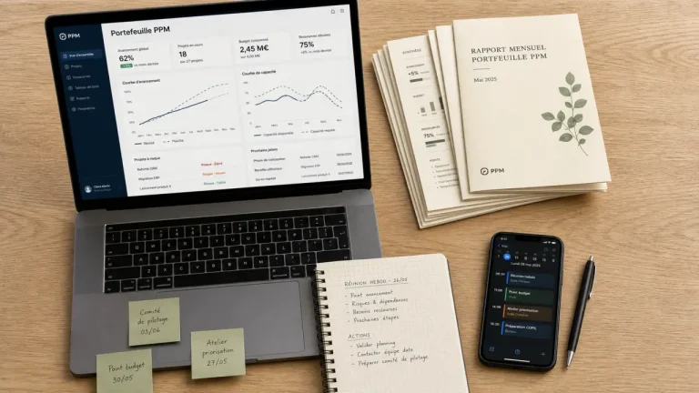 Logiciel de gestion de portefeuilles projet : vue PPM pour arbitrer
