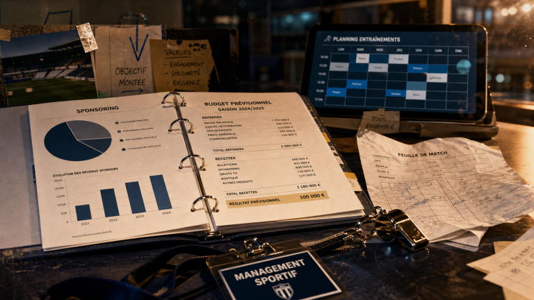 Management dans le sport : bureau, formation, budget et planning d’entraînement
