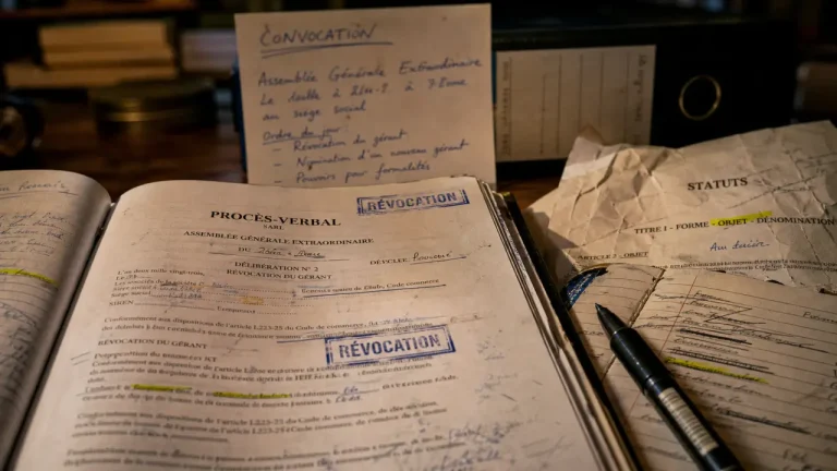 Révocation du gérant sarl : PV et statuts, preuve et indemnisation