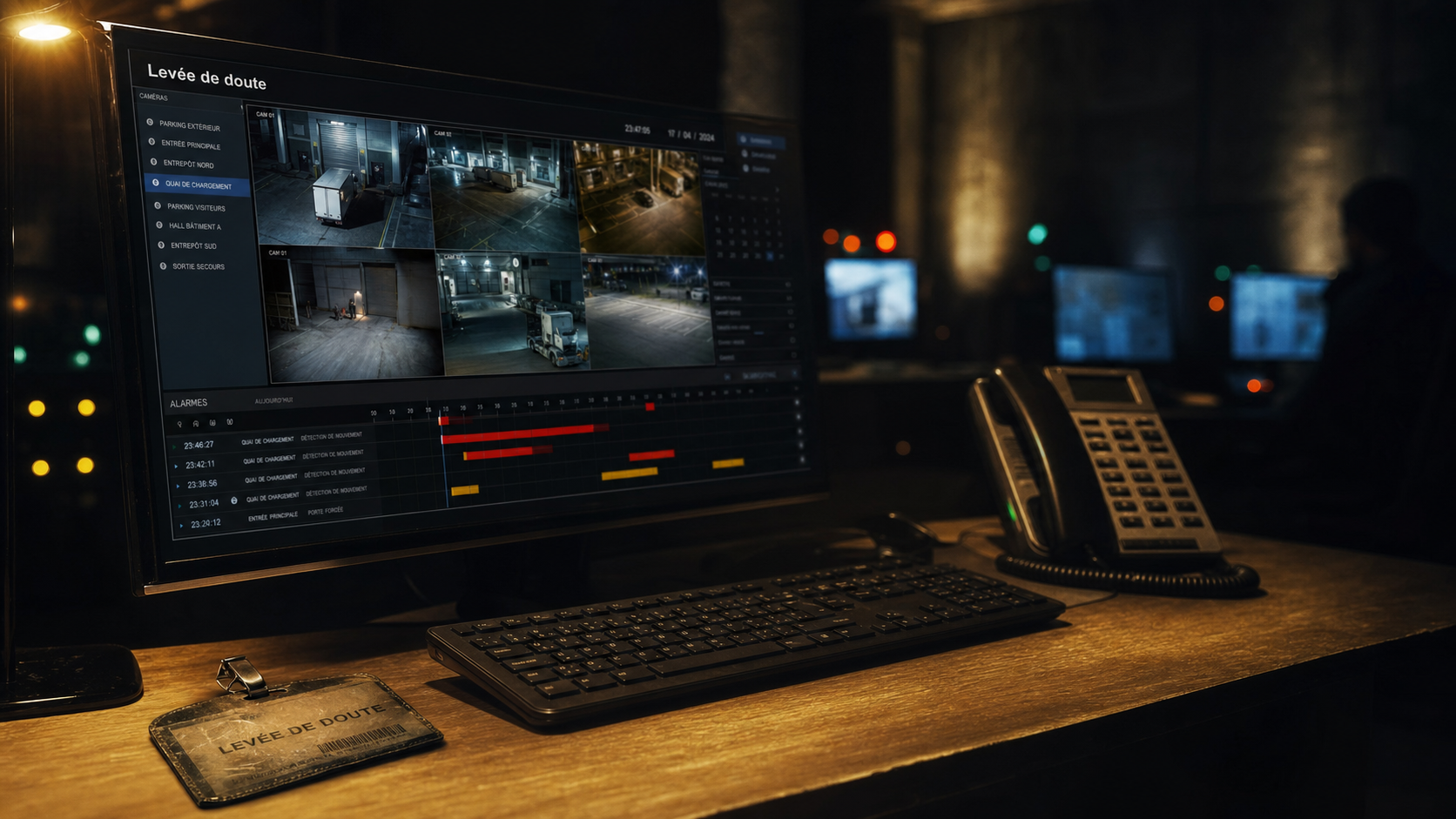 Télésurveillance entreprise : levée de doute, console d’alarme et intervention 24/7