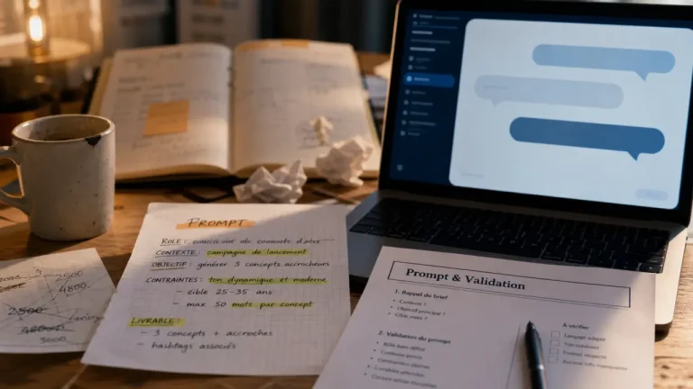 Utiliser l'intelligence artificielle au quotidien, bureau et prompt validé