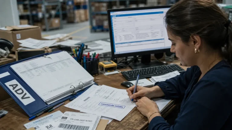 Assistante adv c est quoi : préparation commandes, ERP et bordereau au bureau