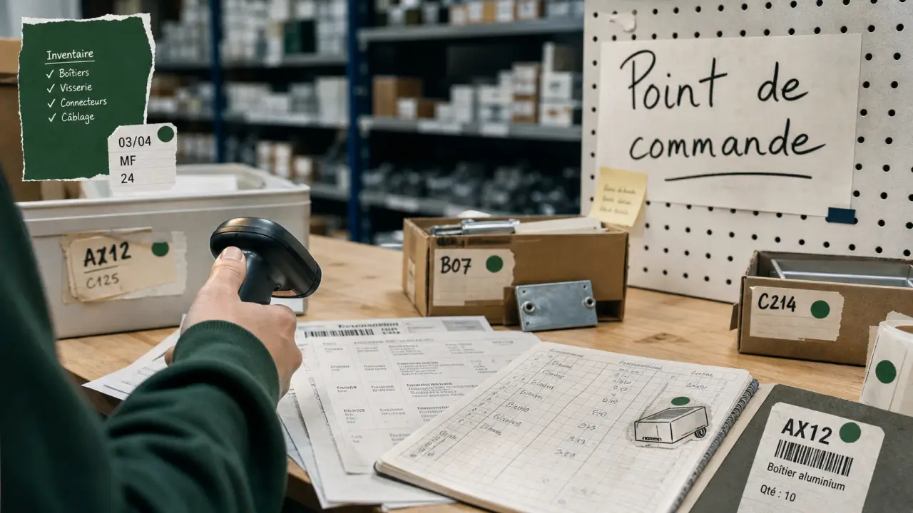 BTS gestion des stocks : rupture, sur-stockage et rotation, inventaire et point de commande