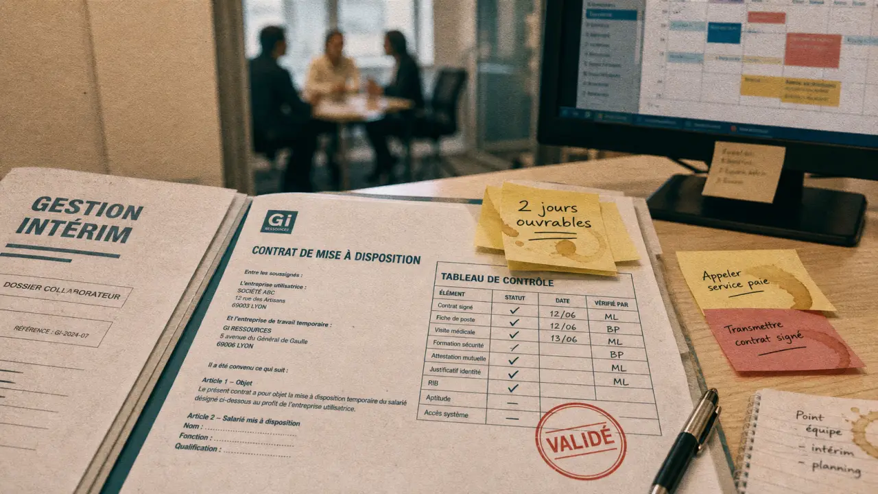 Gestion de l'intérim en entreprise : contrat et contrôle des délais