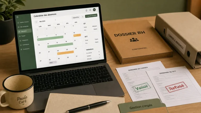 Logiciel gestion de congés open source : calendrier CP/RTT et formulaires validés