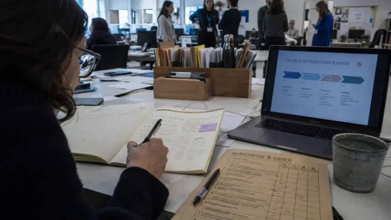 Autonome travail : prise de notes et grille d’autonomie au bureau