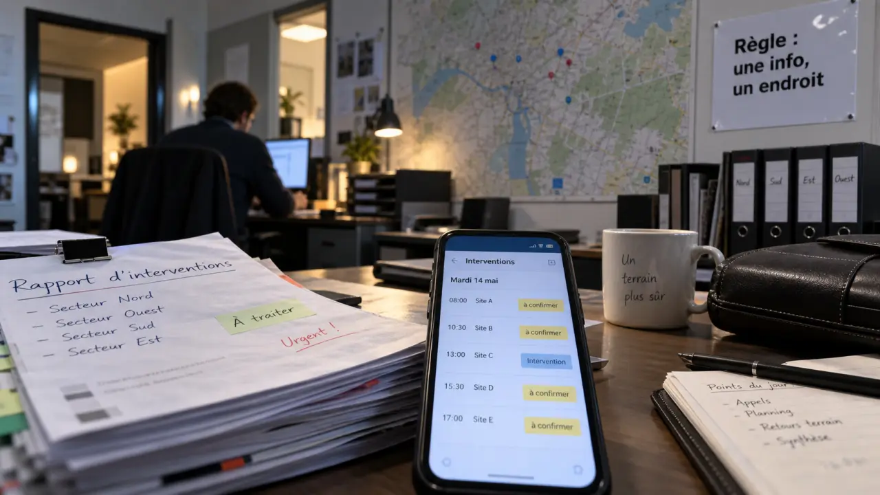 Gestion d équipe terrain : piloter sans micro-manager, planning interventions et rapports terrain