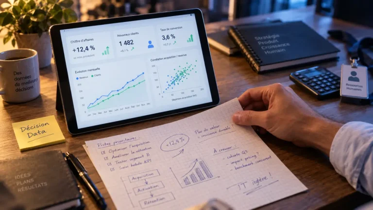 Visualisation données entreprise : tableau KPI pour décider