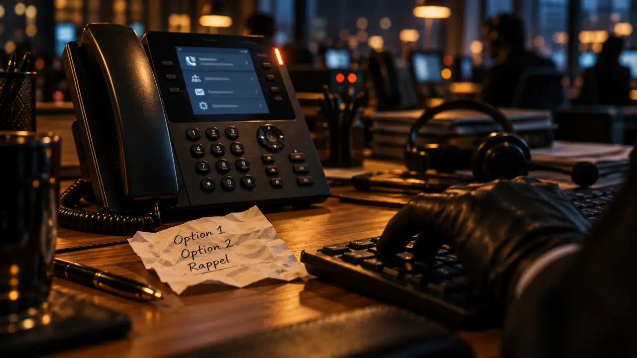 Accueil téléphonique automatisé : standard avec menu vocal