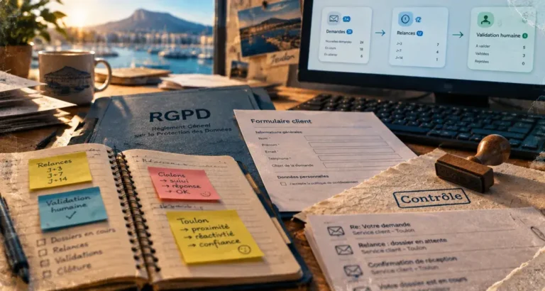 Agence IA Toulon : automatisation des demandes, RGPD et validation humaine