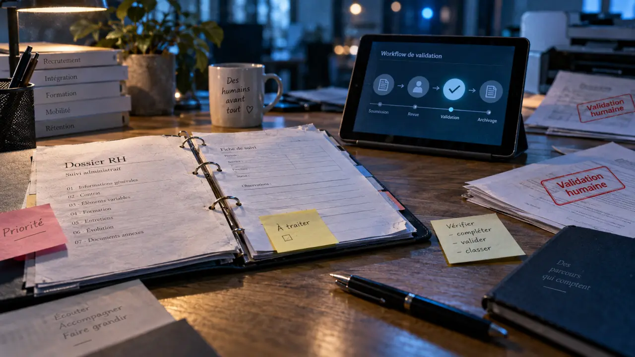 Automatisation RH : dossier RH et workflow de validation