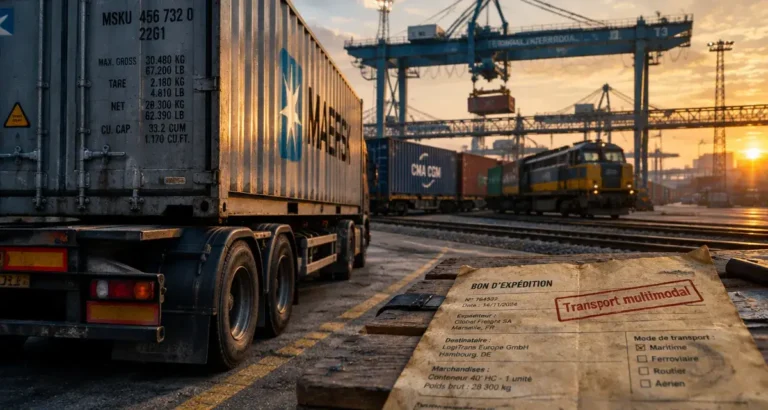 Transport multimodal : conteneur intermodal rail et route